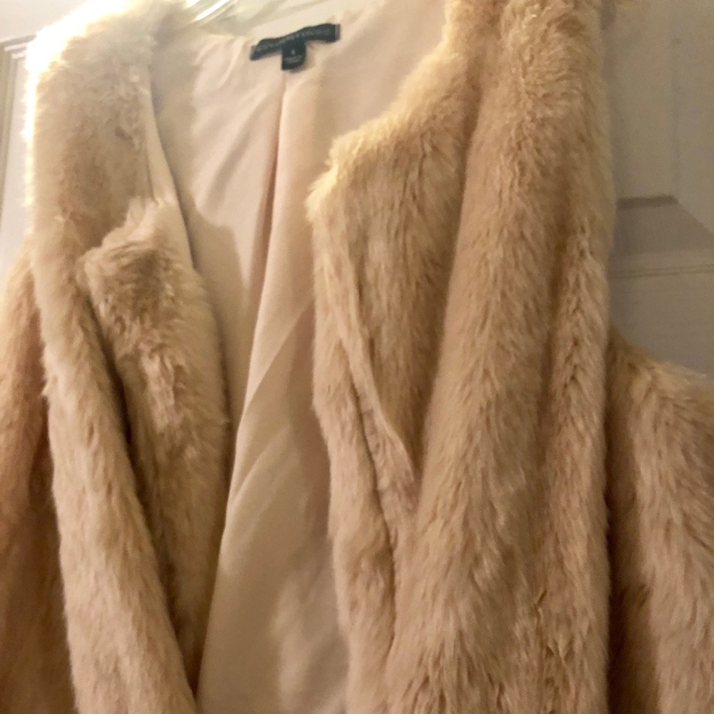 NWOT lined fur vest